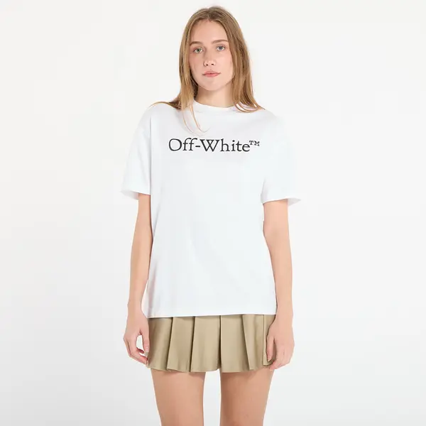 Off-White Majice Off-White Big Logo Bookish Casual Tee White/ Black M