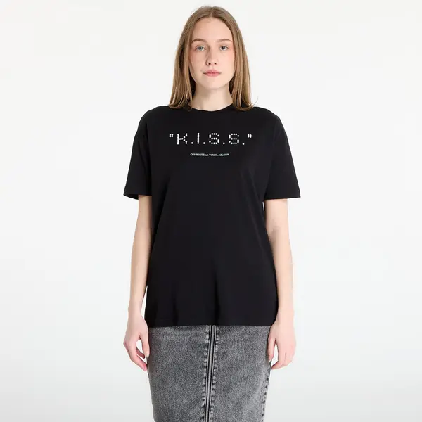 Off-White Majice Off-White Kiss Quote Reg Tee Black M