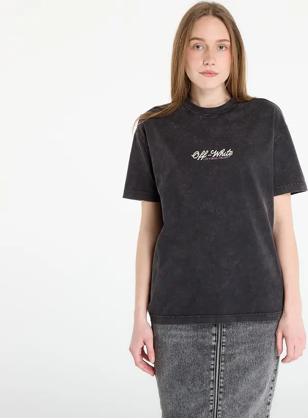 Off-White Majice Off-White Royal Jwls Reg Tee Marble Black XS