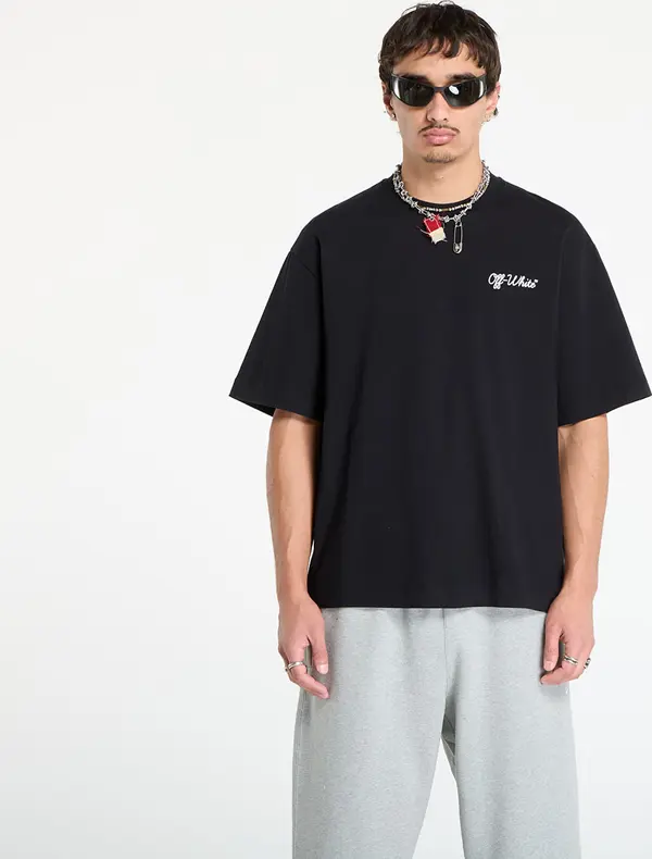 Off-White Majice Off-White Script Skate S/S Tee Black/ White L