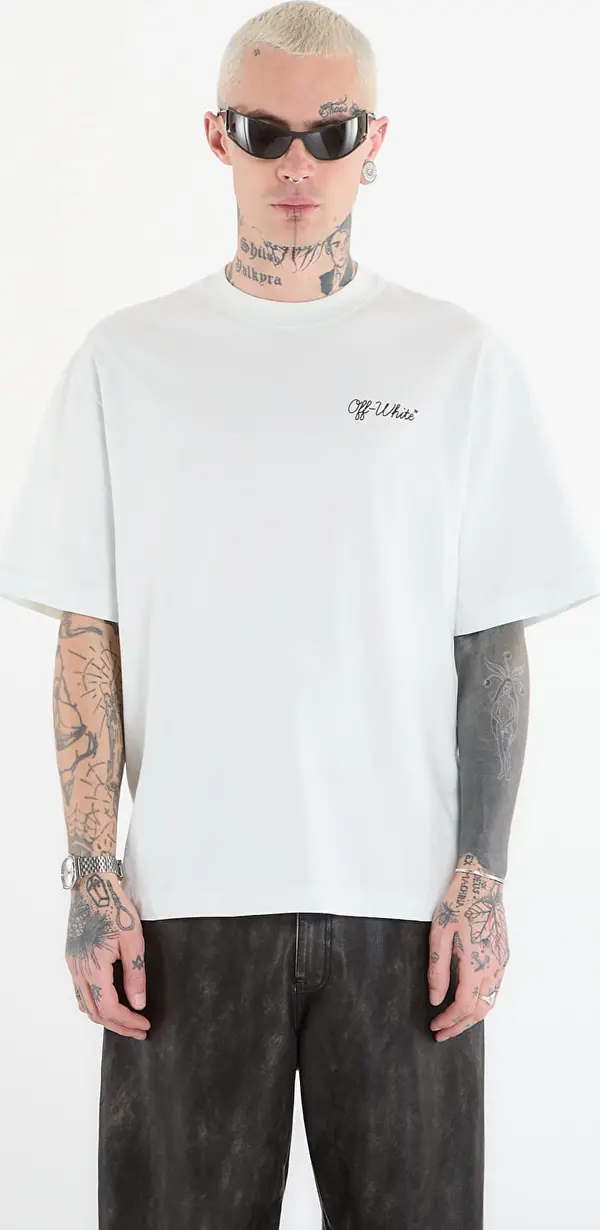 Off-White Majice Off-White Script Skate S/S Tee Bluewash S