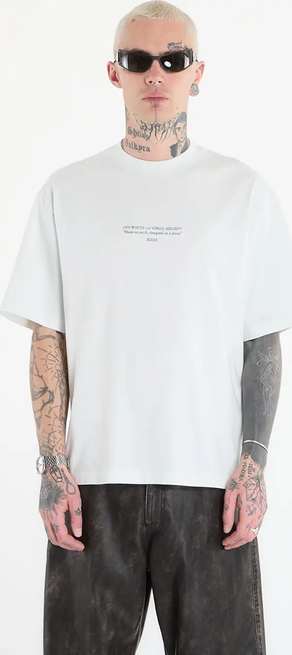 Off-White Majice Off-White Statement S/S Skate Tee Bluewash L