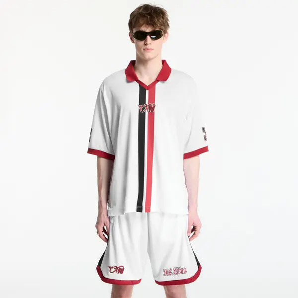 Off-White Majice Off-White x AC Milan Arrow Tech T-Shirt UNISEX White/ Red XXXL