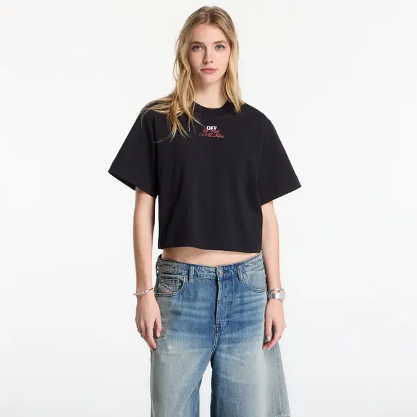 Off-White Majice Off-White x AC Milan Crop Tee Black/ No Color M