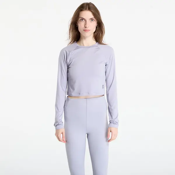 On Majice On Studio Long Tee Crop Purple M