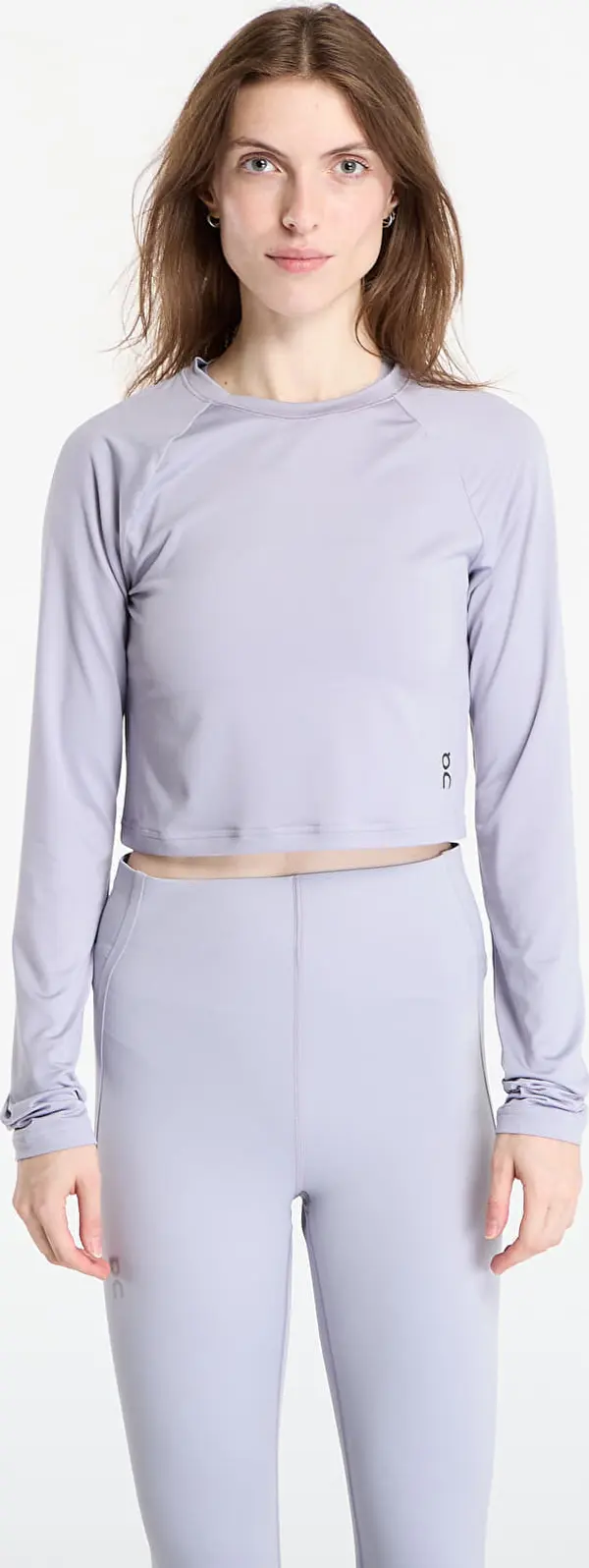 On Majice On Studio Long Tee Crop Purple S