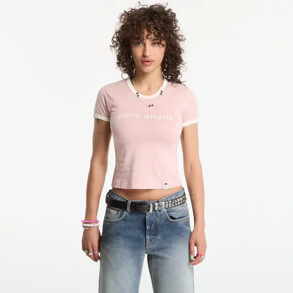 Palm Angels Majice Palm Angels Hollywood Slim Tee Rose Pink/ Off White M
