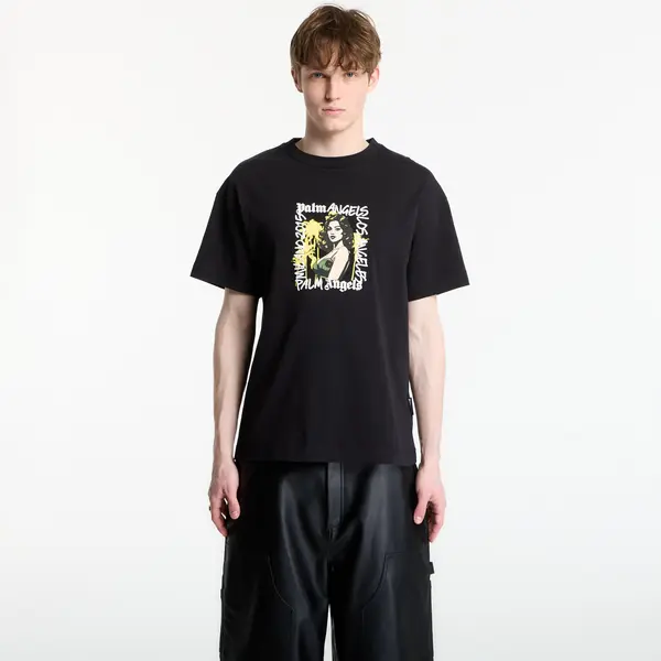 Palm Angels Majice Palm Angels Pinup Regular T-Shirt UNISEX Black/ Blue XL