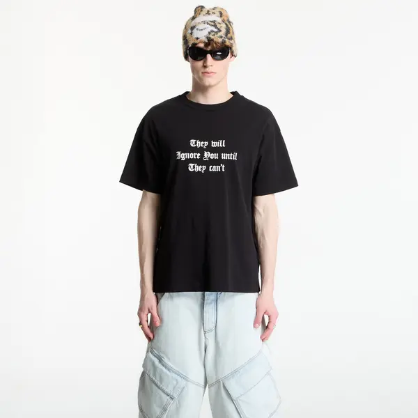 Palm Angels Majice Palm Angels Statement Regular T-Shirt UNISEX Black/ Off White XL