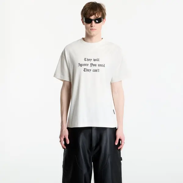Palm Angels Majice Palm Angels Statement Regular T-Shirt UNISEX Off White/ Black L
