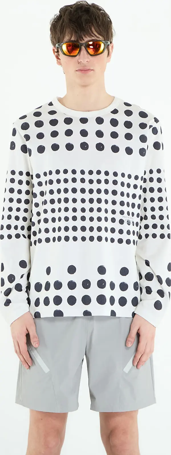 Pas Normal Studios Majice Pas Normal Studios Off-Race Graphic Long Sleeve T-Shirt Off White M