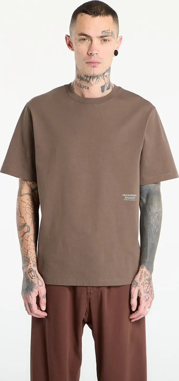 Pas Normal Studios Majice Pas Normal Studios Off-Race T-Shirt UNISEX Ash Brown M