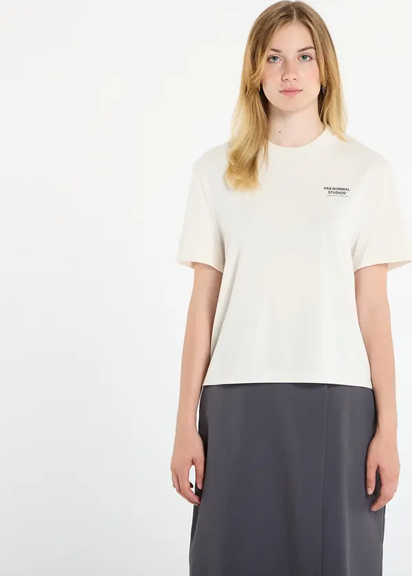 Pas Normal Studios Majice Pas Normal Studios Women's Off-Race Lightweight T-shirt Off White S