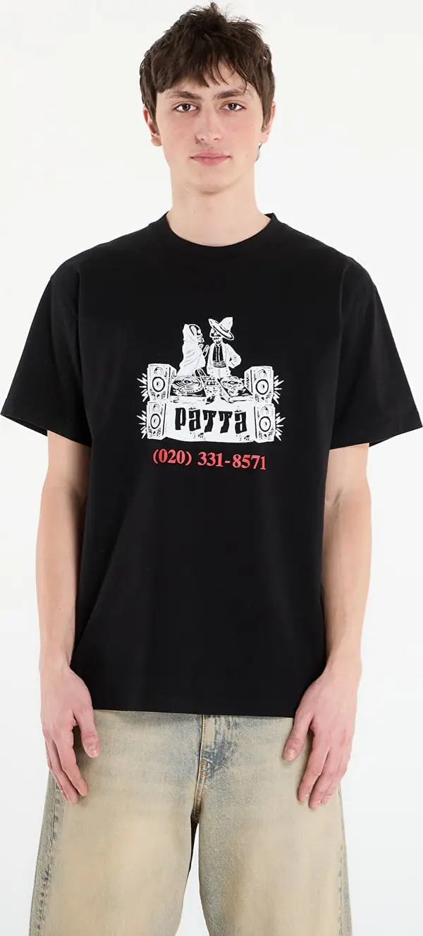 Patta Majice Patta DJ Skully T-Shirt UNISEX Black M