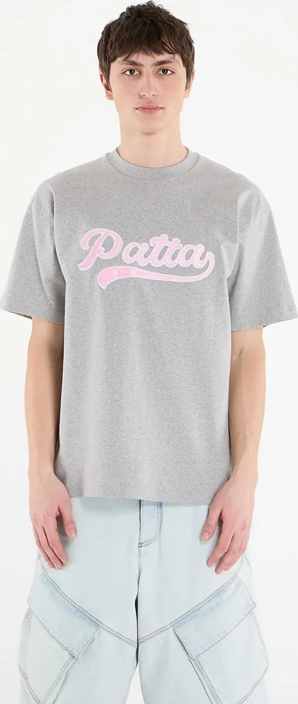 Patta Majice Patta Logo Tail T-Shirt UNISEX Grey heather XS