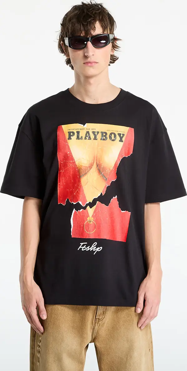 FTSHP Majice Playboy x FTSHP Cover Tee 1973/7 UNISEX Black XXL
