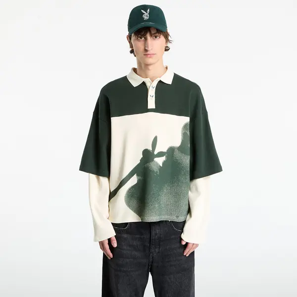 FTSHP Majice Playboy x FTSHP Double Sleeve Polo UNISEX Green XXL