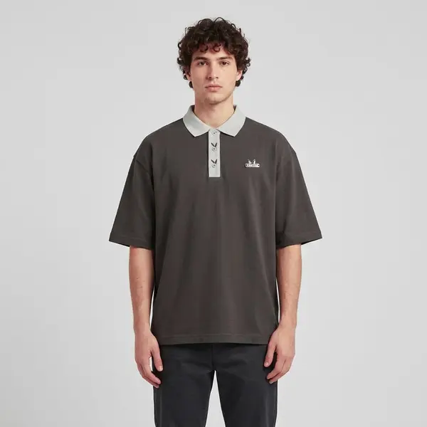 FTSHP Majice Playboy x FTSHP Short Sleeve Polo Dark Grey S