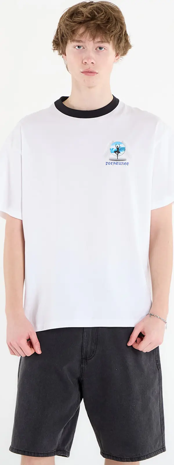 PLEASURES Majice PLEASURES Angel Place Ringer T-Shirt White XXL