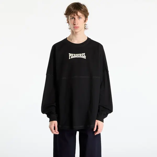 PLEASURES Majice PLEASURES Bulldog Heavyweight Long Sleeve Black L