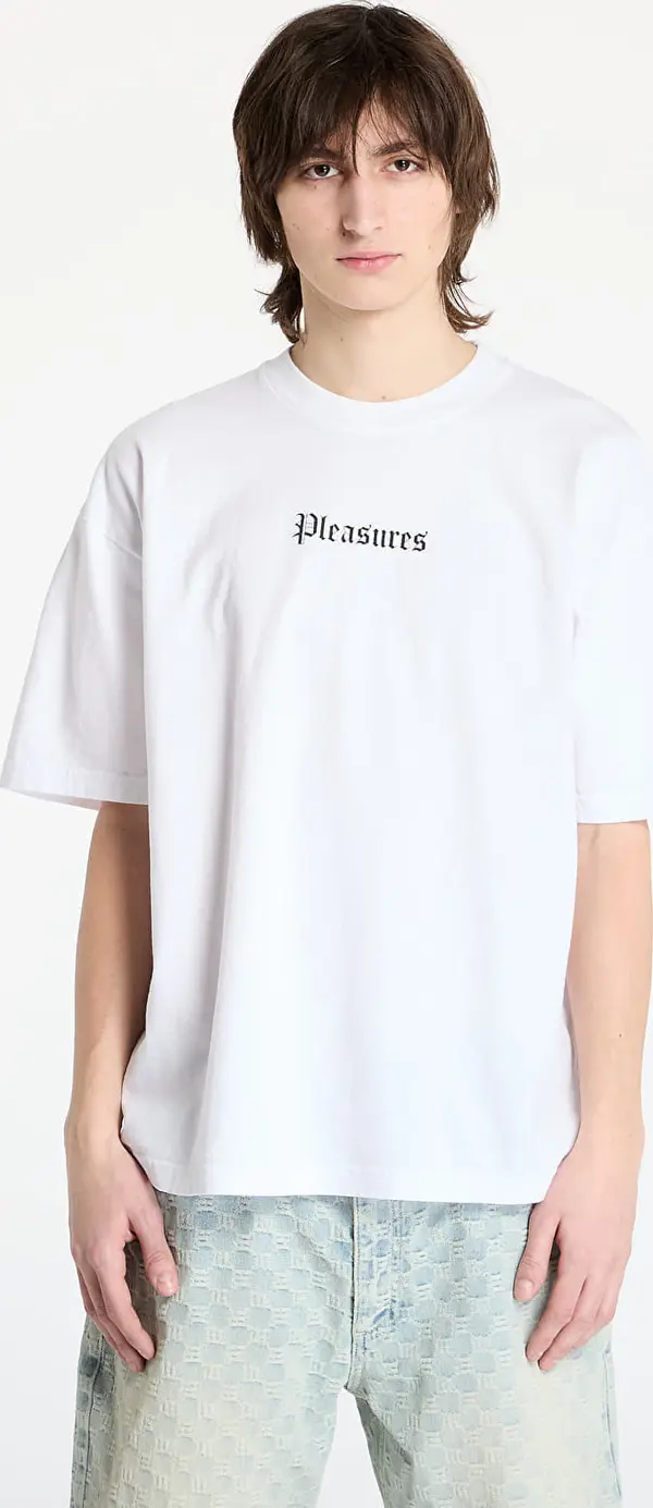 PLEASURES Majice PLEASURES Burn Again T-Shirt White S