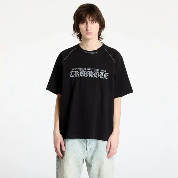 PLEASURES Majice PLEASURES Crumble Heavyweight Raglan Black M