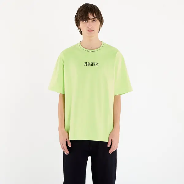 PLEASURES Majice PLEASURES Cut Here Heavyweight Shirt Lime M