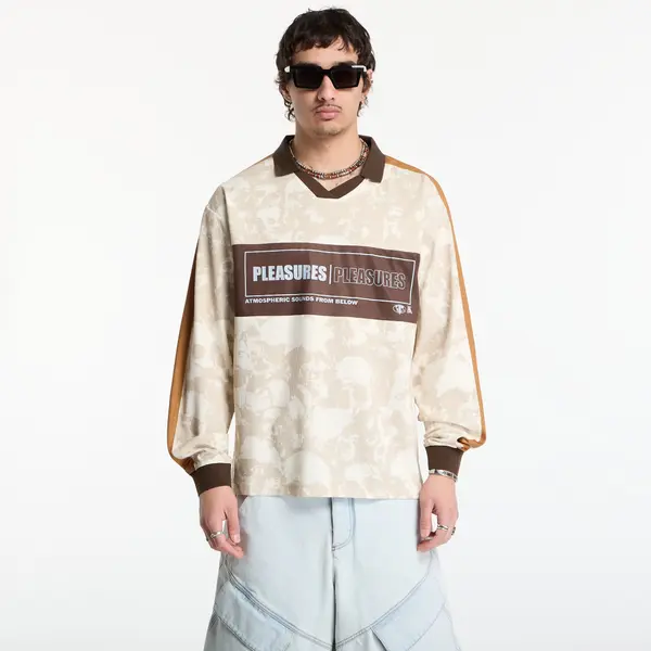 PLEASURES Majice PLEASURES Despair Long Sleeve Jersey Ecru M