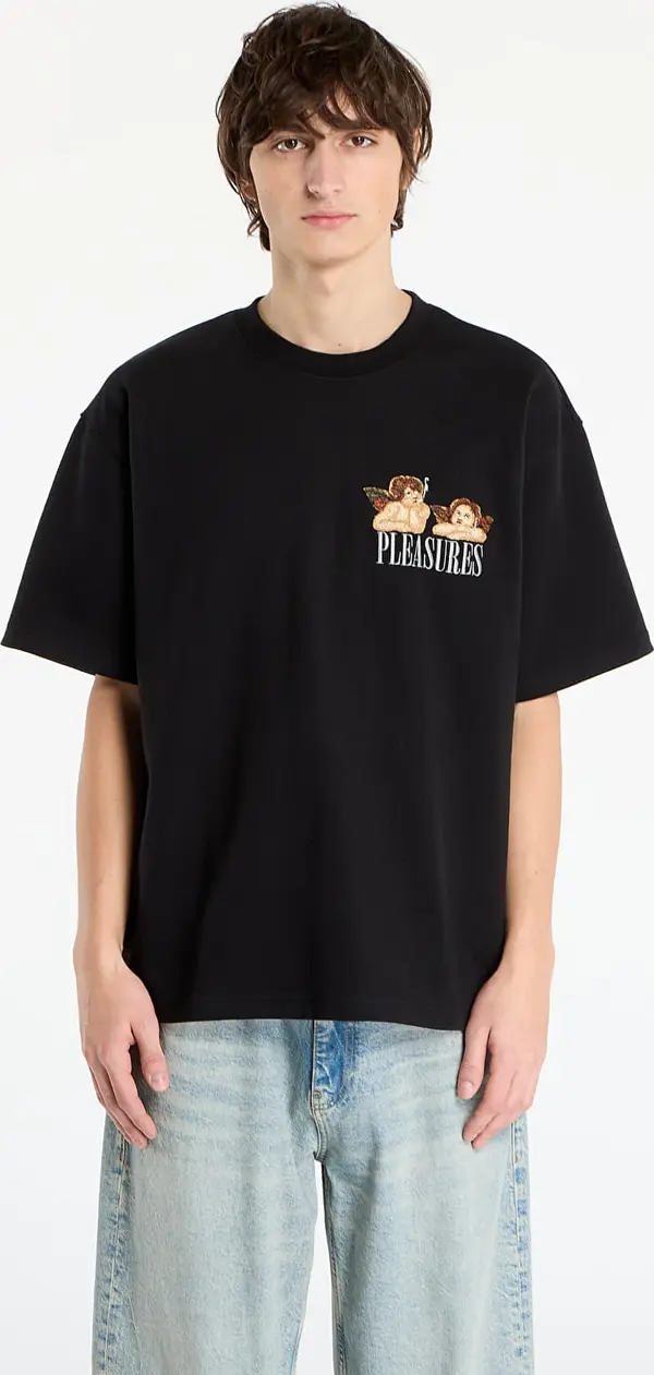 PLEASURES Majice PLEASURES Dynamic Short Sleeve Crewneck Black S