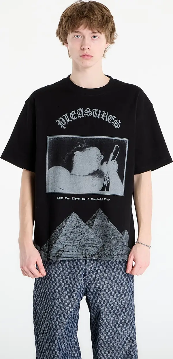 PLEASURES Majice PLEASURES Elevation Heavyweight T-Shirt Black M
