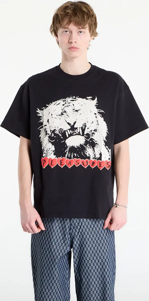 PLEASURES Majice PLEASURES Grin T-Shirt Black L