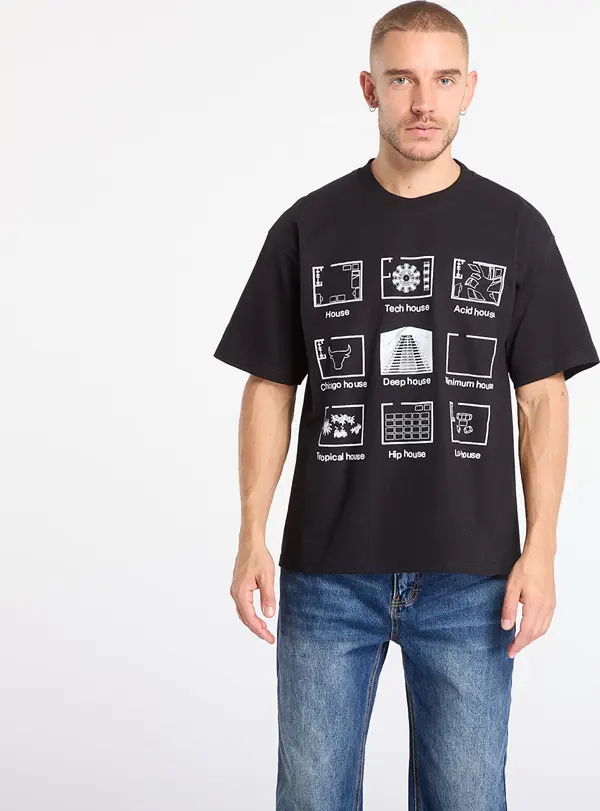 PLEASURES Majice PLEASURES House Blend T-Shirt Black L