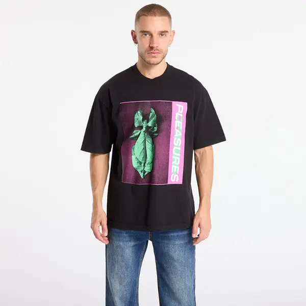 PLEASURES Majice PLEASURES Leaf T-Shirt Black L