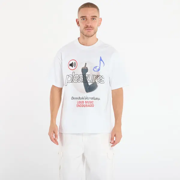 PLEASURES Majice PLEASURES Loud Music T-Shirt White M