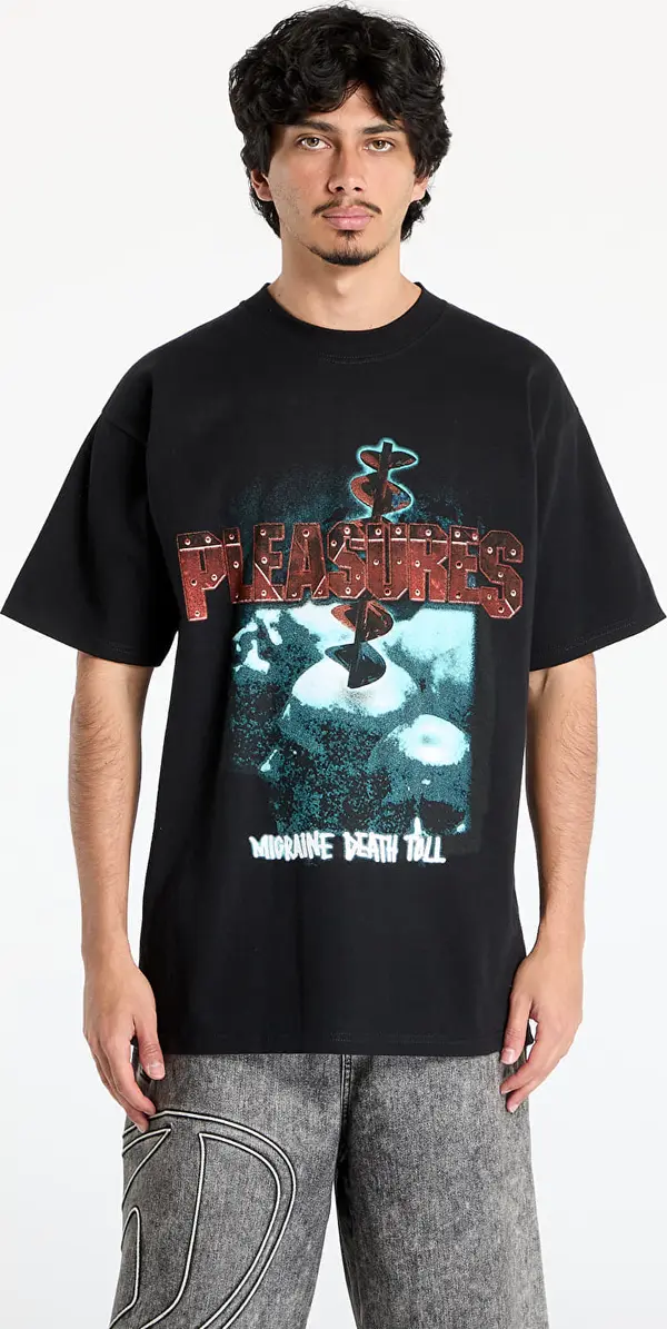 PLEASURES Majice PLEASURES Migraine T-Shirt Black Edge M