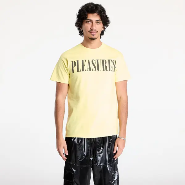 PLEASURES Majice PLEASURES Onyx 24 T-Shirt Cornsilk M
