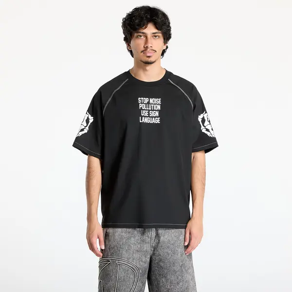 PLEASURES Majice PLEASURES Pollution Boxy Raglan Black S