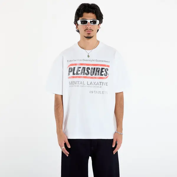 PLEASURES Majice PLEASURES Relief Heavyweight Shirt Vtg White M