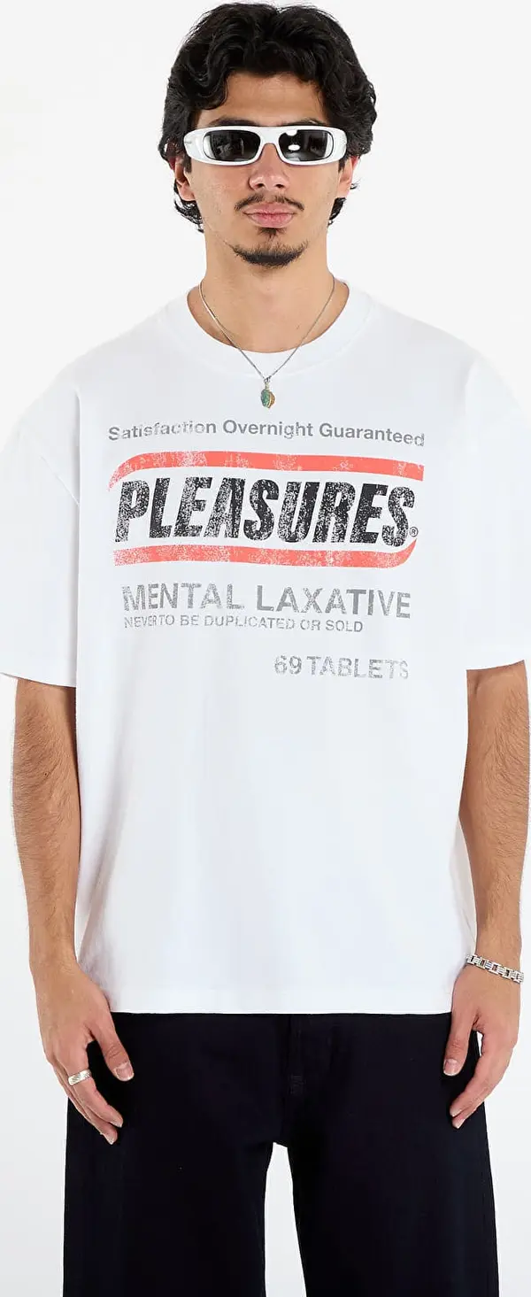 PLEASURES Majice PLEASURES Relief Heavyweight Shirt Vtg White XXL