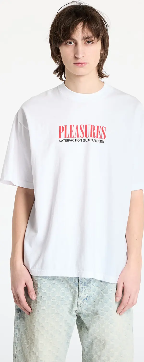 PLEASURES Majice PLEASURES Satisfaction T-Shirt White S