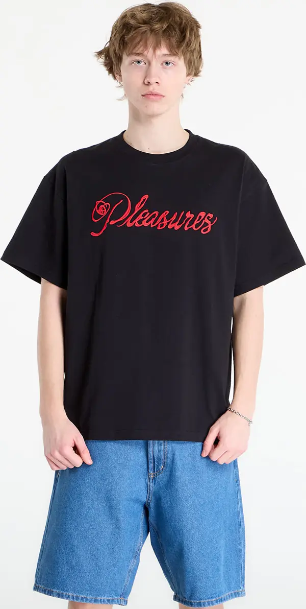 PLEASURES Majice PLEASURES Scrawl T-Shirt Black L