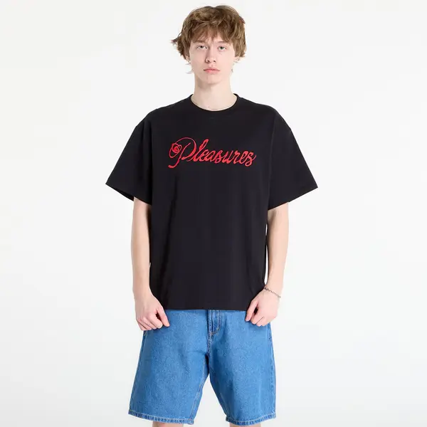 PLEASURES Majice PLEASURES Scrawl T-Shirt Black L