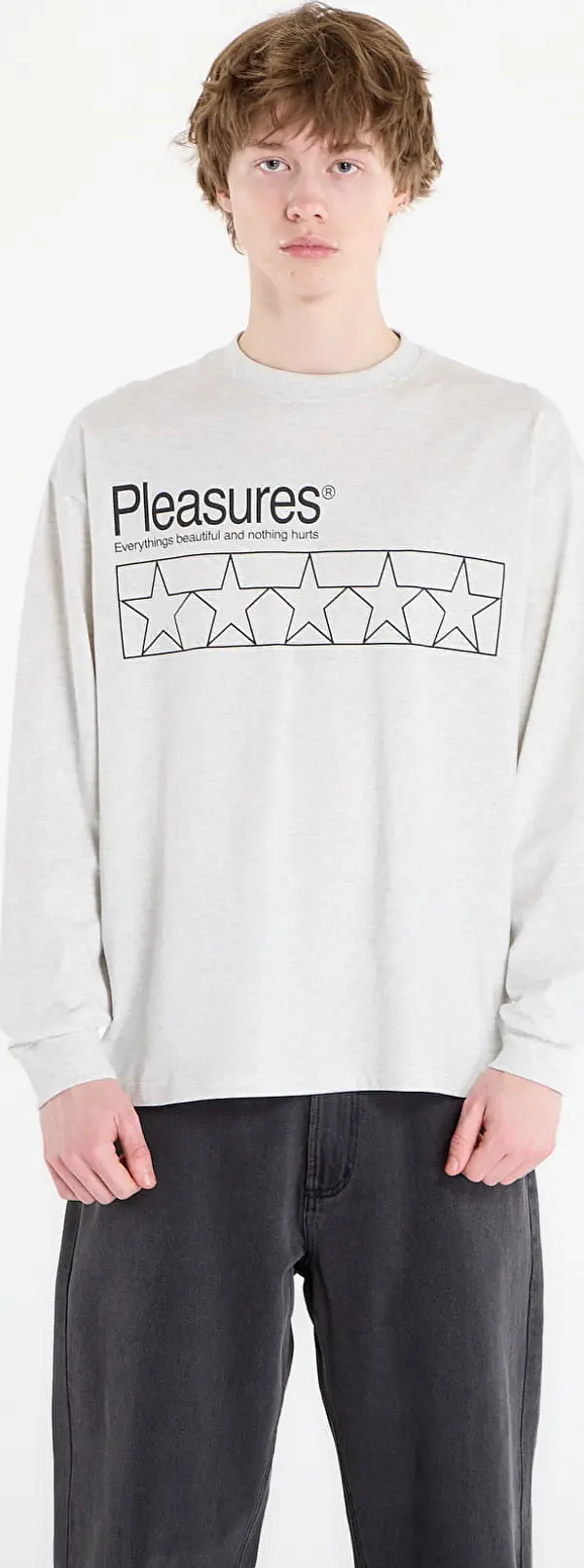 PLEASURES Majice PLEASURES Supplements Long Sleeve Heather S