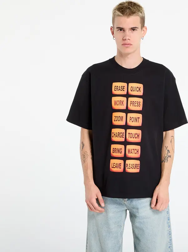 PLEASURES Majice PLEASURES Technologic T-Shirt Black S