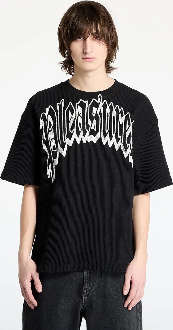 PLEASURES Majice PLEASURES Twitch Waffle T-Shirt Black S