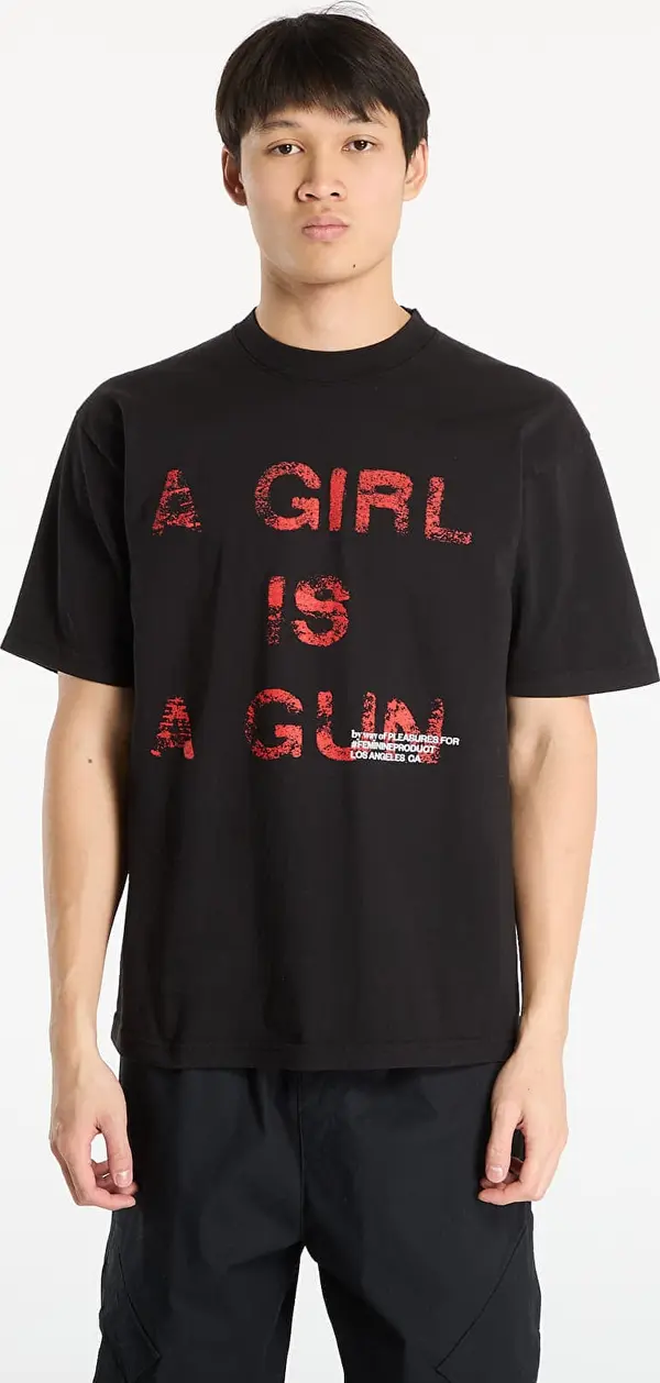 PLEASURES Majice PLEASURES x FOOTSHOP EXCLUSIVE - G.I.A.G. T-Shirt Black XXL