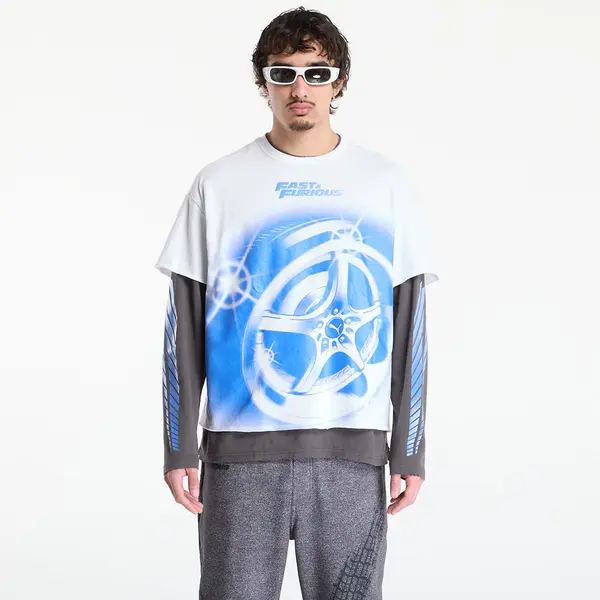 Puma Majice Puma x Fast & Furious Ls Tee Puma White/ Dusky Gray M