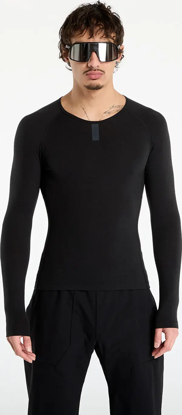 Rapha Majice Rapha Men's Long Sleeve Merino Base Layer Black S