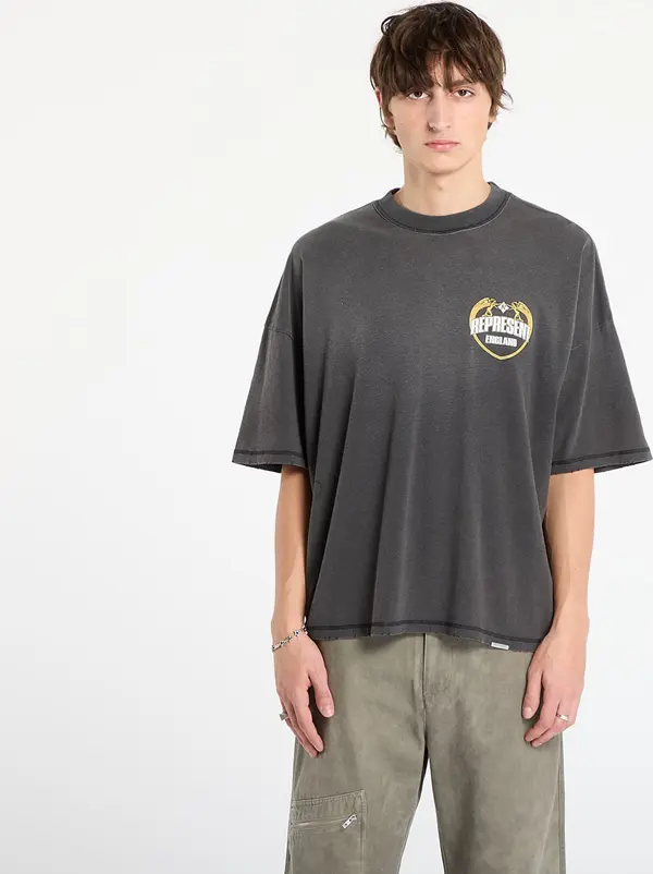 REPRESENT Majice REPRESENT Angel Border T-Shirt Stained Black L