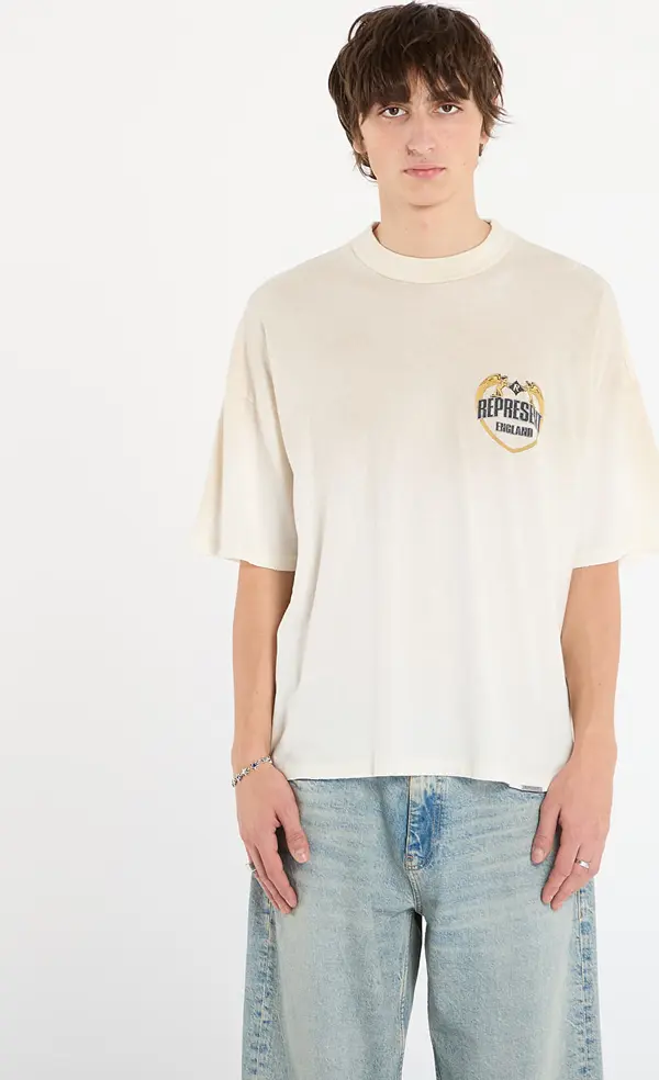 REPRESENT Majice REPRESENT Angel Border T-Shirt Washed Ecru L